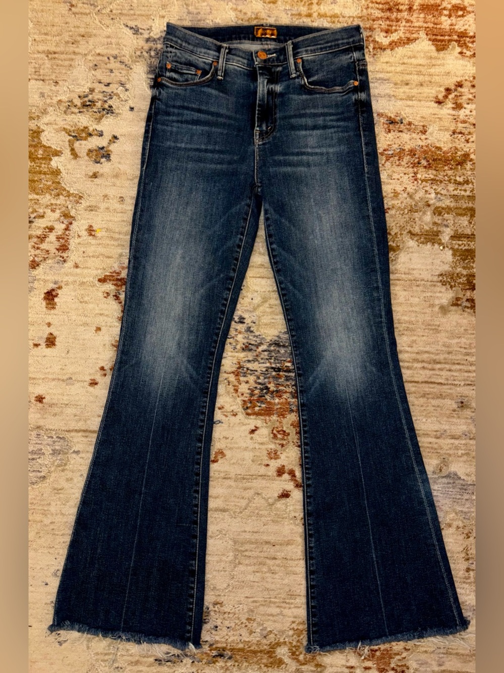 MOTHER Denim The Weekender Fray Flare Jeans